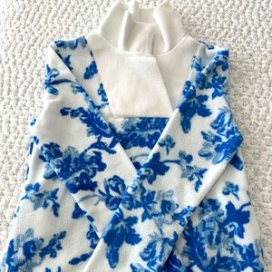 Sheffield Island Pullover in Vello Fleece (Mestiza Chinoiserie) - XS